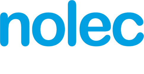 Logo Nolec waterservices blauw wit